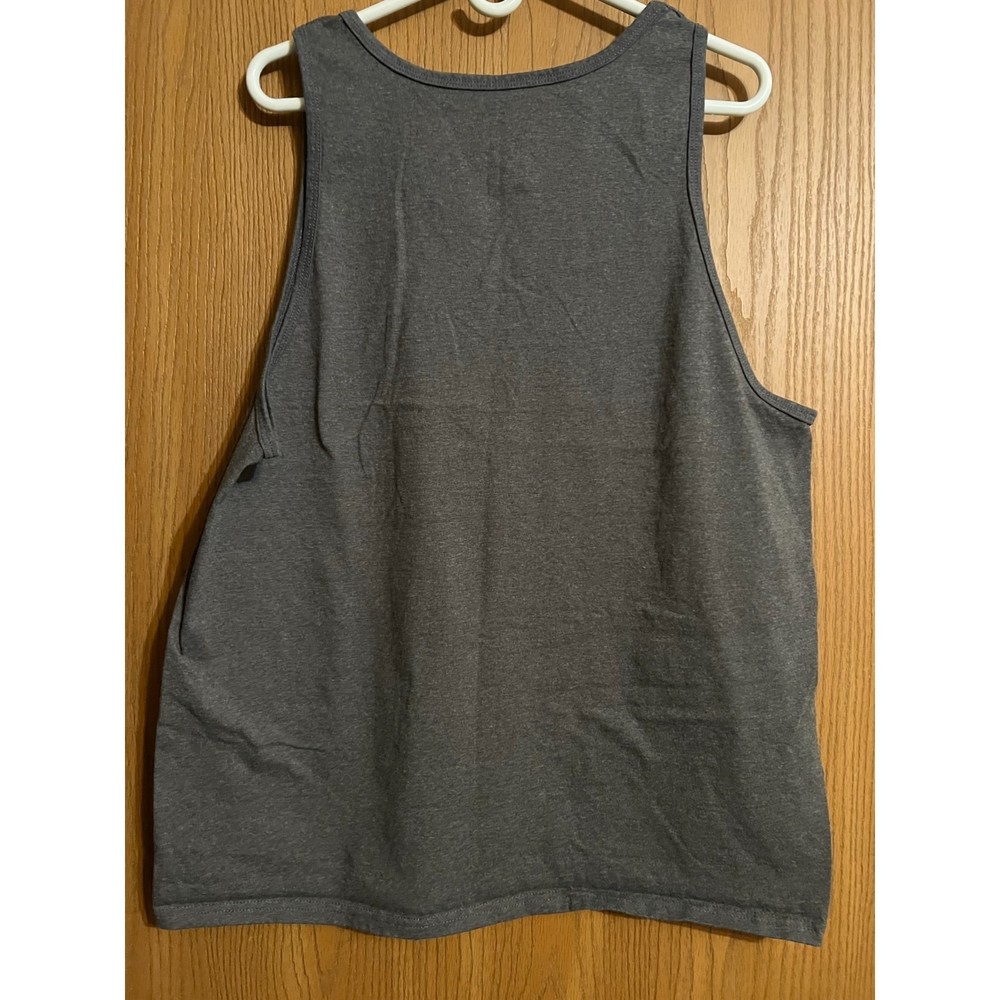 Mens Dark Gray Tank Top XL Fruit of the Loom